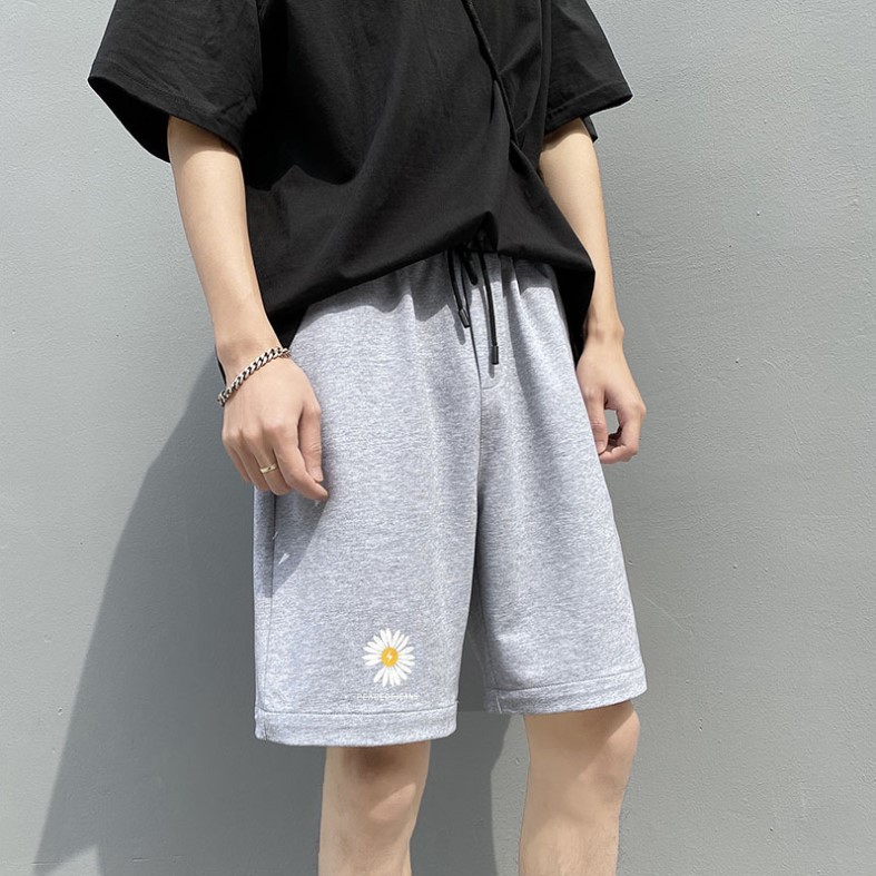 Quần short thể thao hoa cúc daisy unisex siêu hot | BigBuy360 - bigbuy360.vn