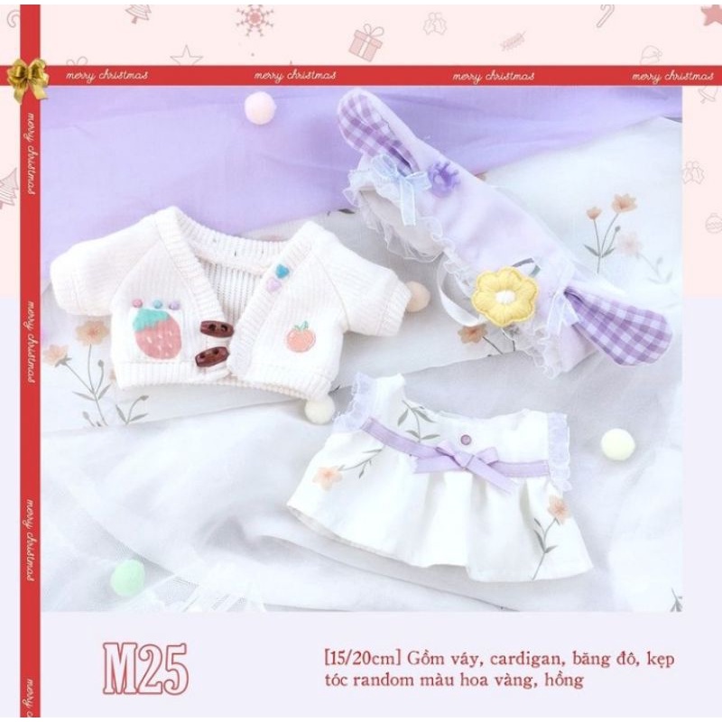 Set outfit cho doll 20/15cm