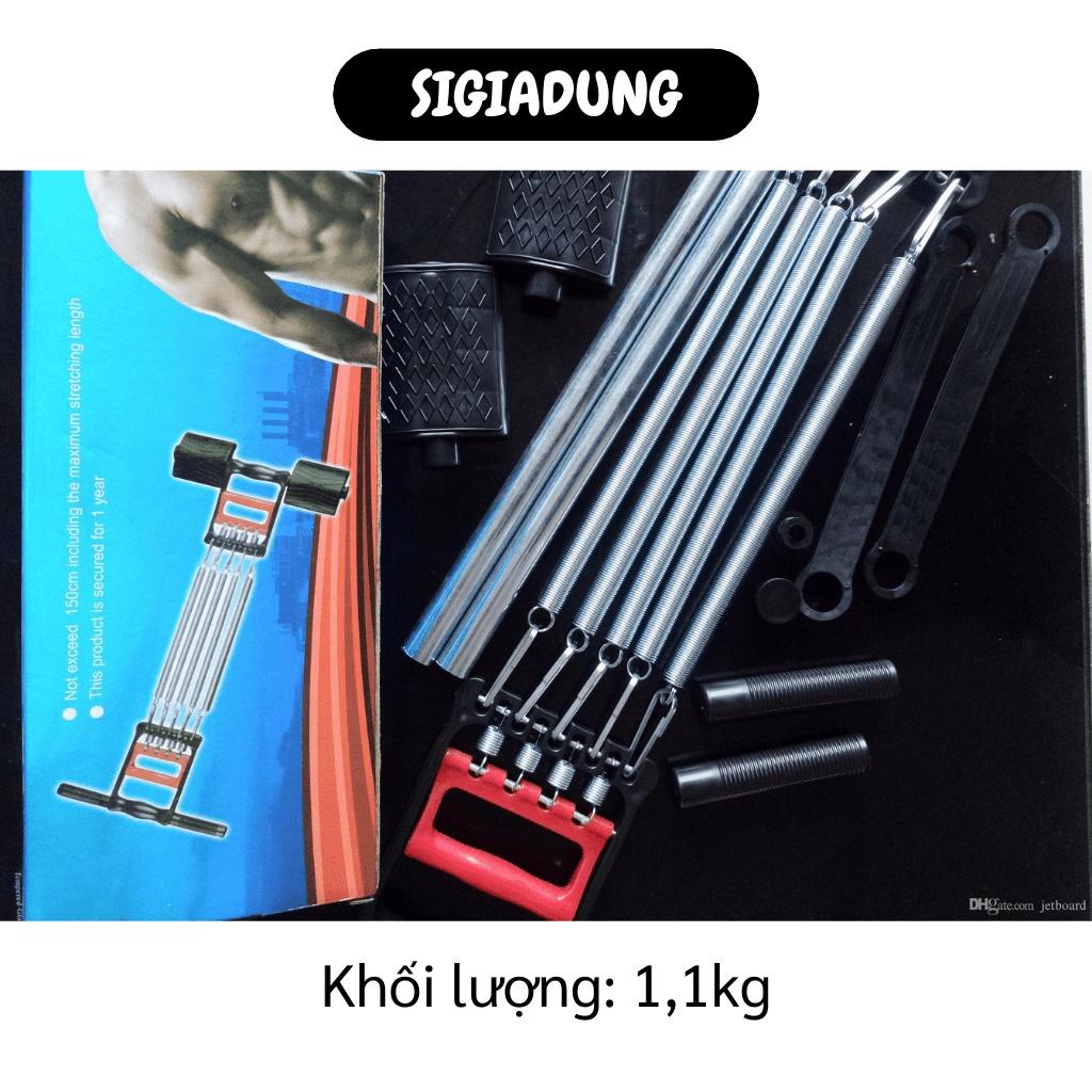 [SGD] Dây Kéo Lò Xo - Dụng Cụ Tập Gym Đa Năng Có 5 Lò Xo Kèm Bàn Đạp, Tập Cơ Ngực, Tay 9494