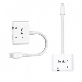 ️jack chuyển đổi 🎉freeship️🎉 jack chuyển tai nghe iphone 7,8,x lighting 2in1 earldom ot-33