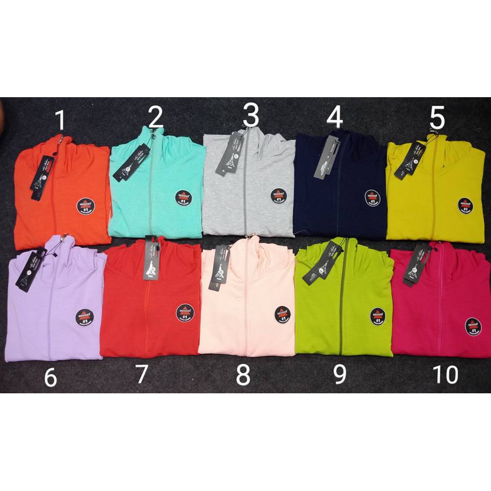 Áo khoát chống nắng cổ cao nhiều màu