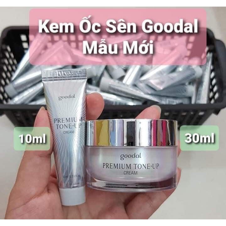 Kem Ốc Sên Dưỡng Trắng Da Goodal Premium Snail Tone Up Cream  mini 10ml &amp; 30ml chính hãng Hàn Quốc