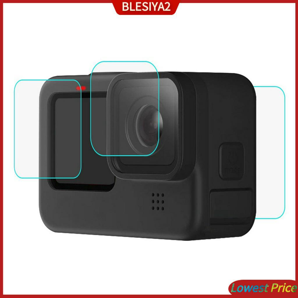 Kính Cường Lực Bảo Vệ Ống Kính Máy Ảnh Màu Đen Cho HERO9 Hiệu Besiya2
