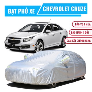 Bạt che phủ xe ô tô 5 chỗ Chevrolet Cruze chất liệu vải cao cấp chống nắng mưa bụi bẩn