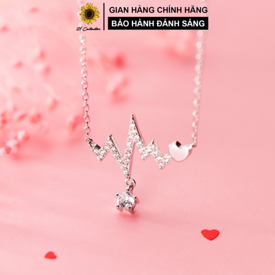 Dây chuyền bạc Nhịp Tim Trang sức bạc Tiệm bạc 21 Centimeters