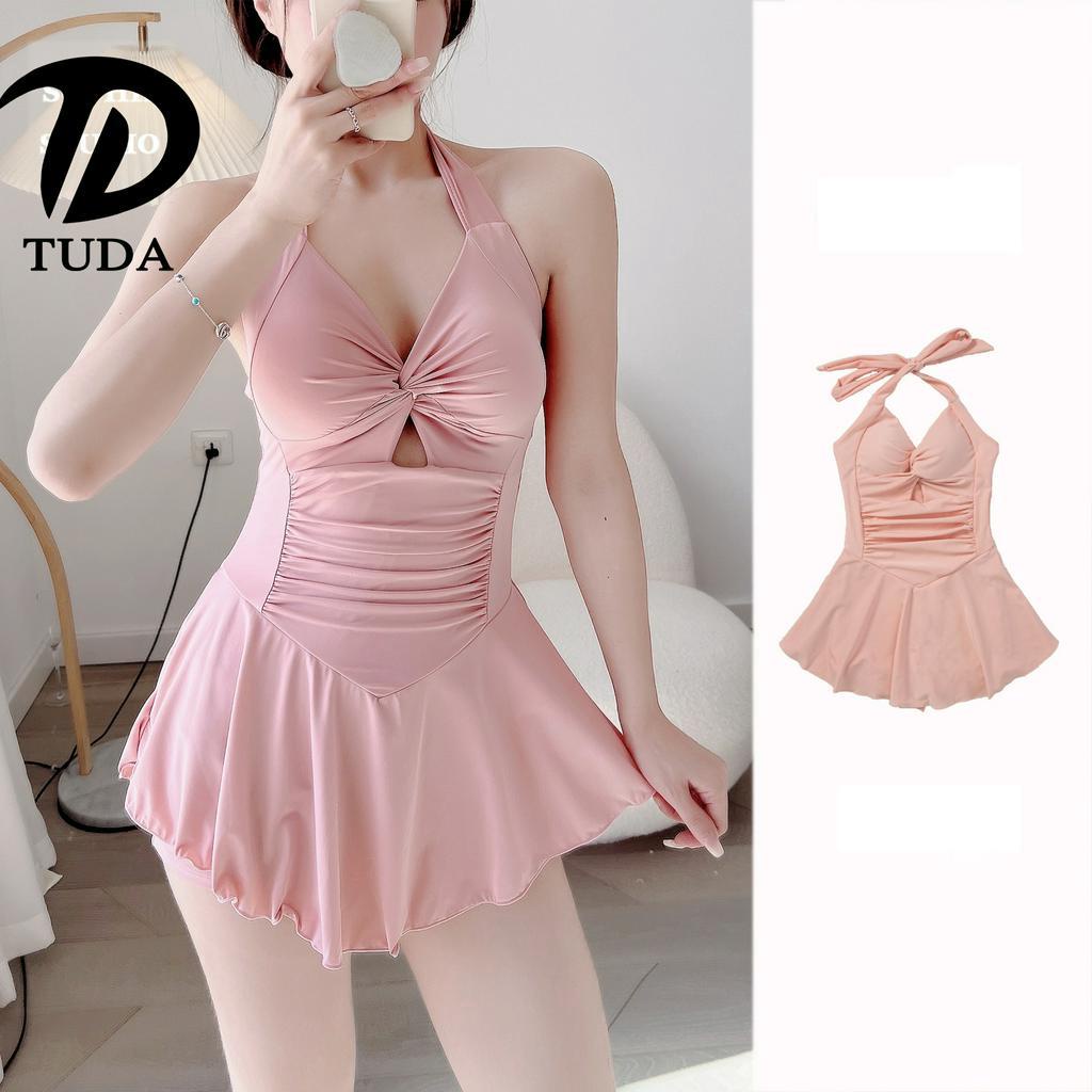 Bikini 1 mảnh họa tiết hoa Tuvada, đồ bơi nữ buộc dây, áo tắm đi biển cao cấp - BLX05