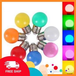 Bóng đèn led trang trí trái chanh 1W Okas G45/ 6 màu: Xanh lá - Xanh biển - Đỏ - Vàng - Trắng - Đổi màu