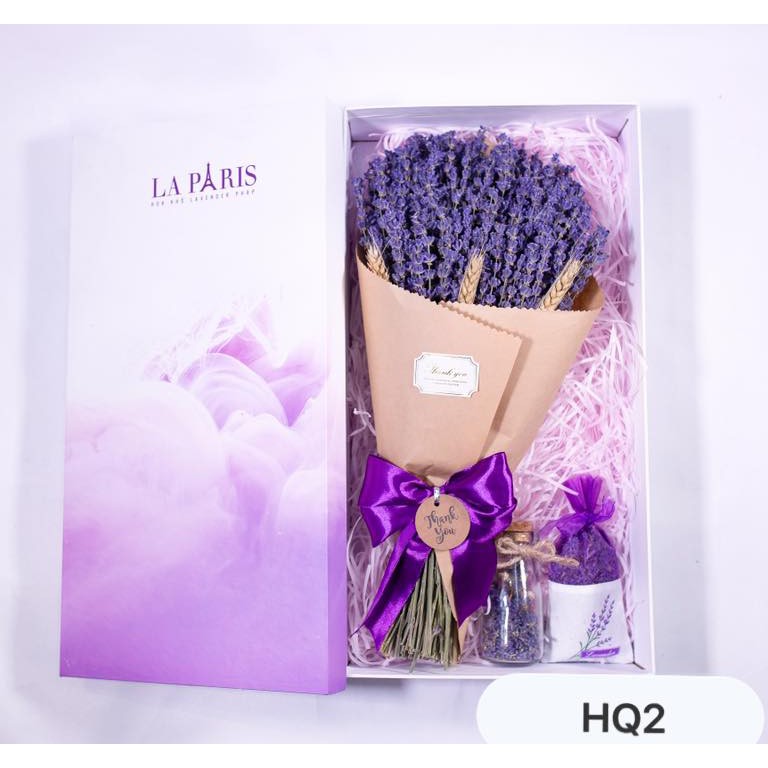 Hộp quà tặng hoa lavender HQ02