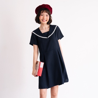 BLEUBIRD Váy suông linen thuỷ thủ ZOE DRESS