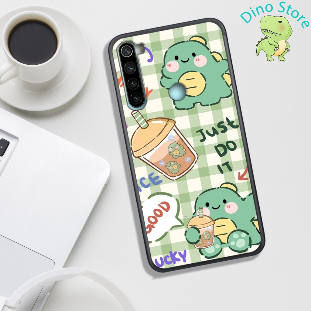 ỐP LƯNG XIAOMI REDMI NOTE 8  ,  IN HÌNH KHỦNG LONG NGỘ NGHĨNH VÀ CUTE