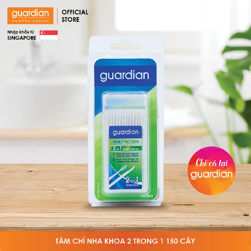 Bàn chải và tăm 2 in 1 Guardian - 150 Cây