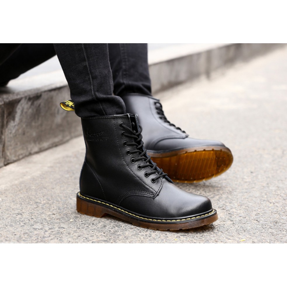 [Full Box]+[1:1]Giày Dr Marten Cổ Cao Da Bò Mềm Cao Cấp - Xước store