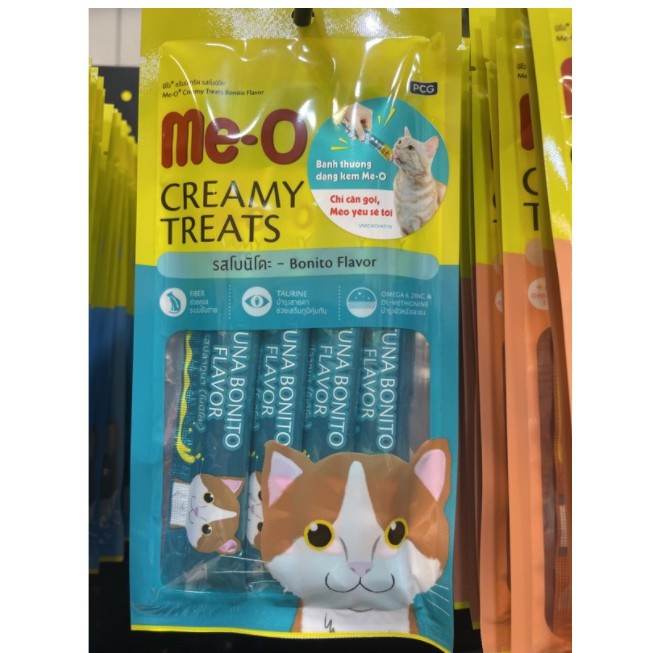 ME-O CREAMY TREAT  BÁNH THƯỞNG DẠNG KEM ME-O Pate súp thưởng cho mèo vâng lời