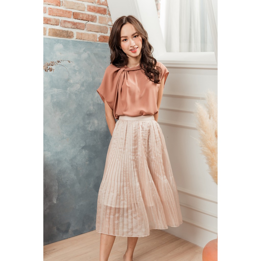 KOKA Design Chân váy xếp ly midi CC00102 | BigBuy360 - bigbuy360.vn