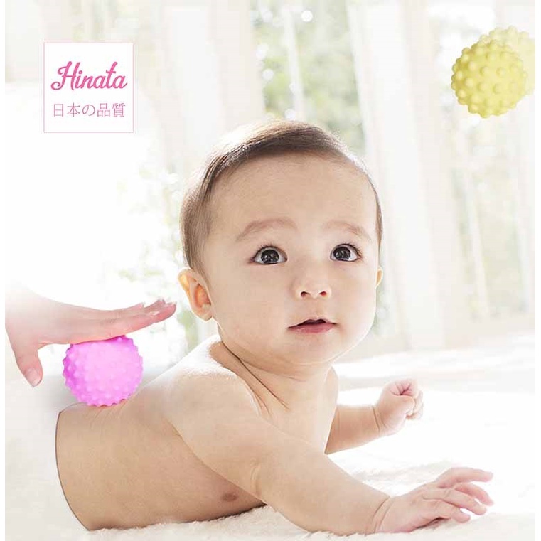 Bộ đồ chơi quả cầu massage cho bé HINATA - Cao su non mềm mại DC50