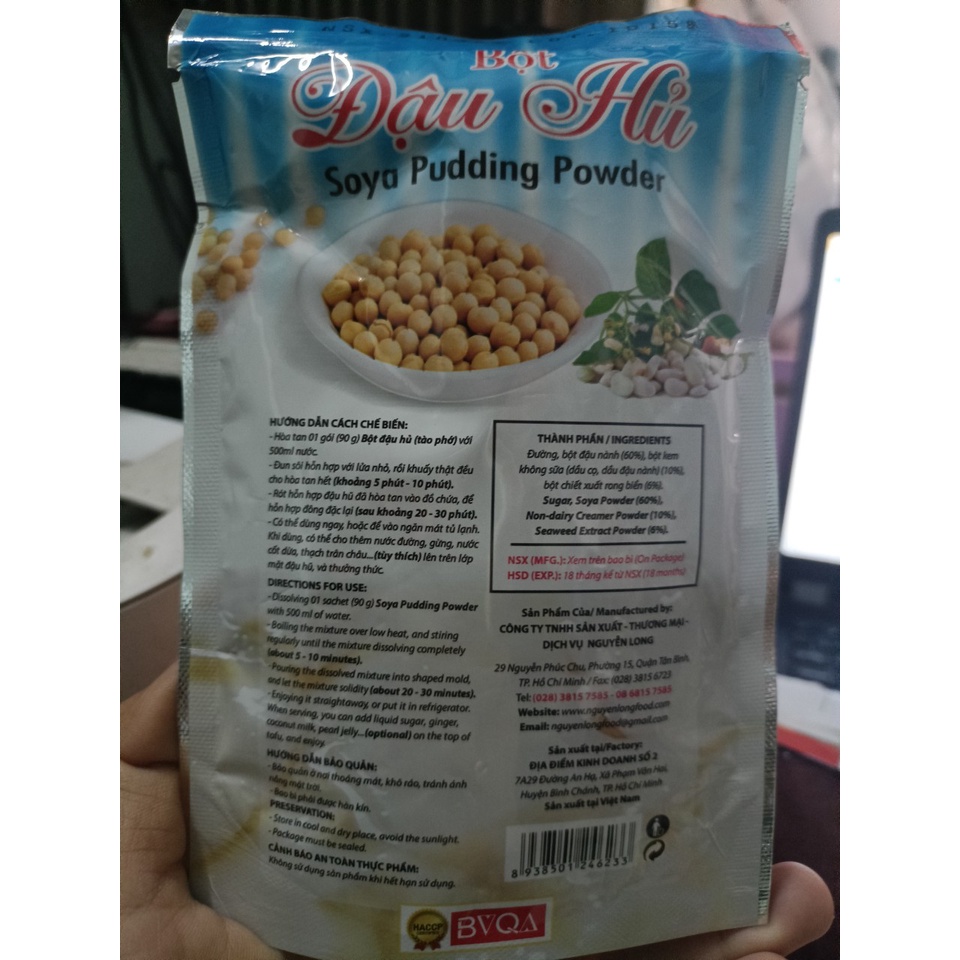 Bột đậu hủ Dragon Soya Pudding Powder túi 90g - Bách hoá sỉ lẻ Bích Liên Dương