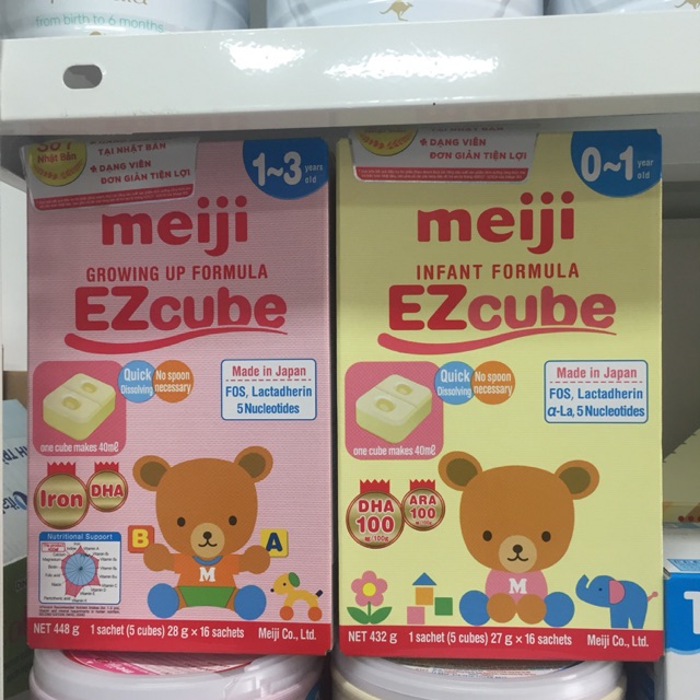 Sữa Meiji số 0 dạng thanh hàng nhập khẩu chính hãng 432gr
