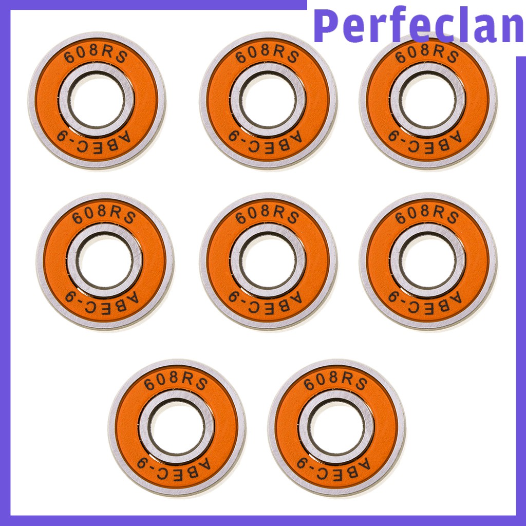 Set 8 Vòng Bi ABEC-9 608rs 8mm Chuyên Dụng Cho Ván Trượt