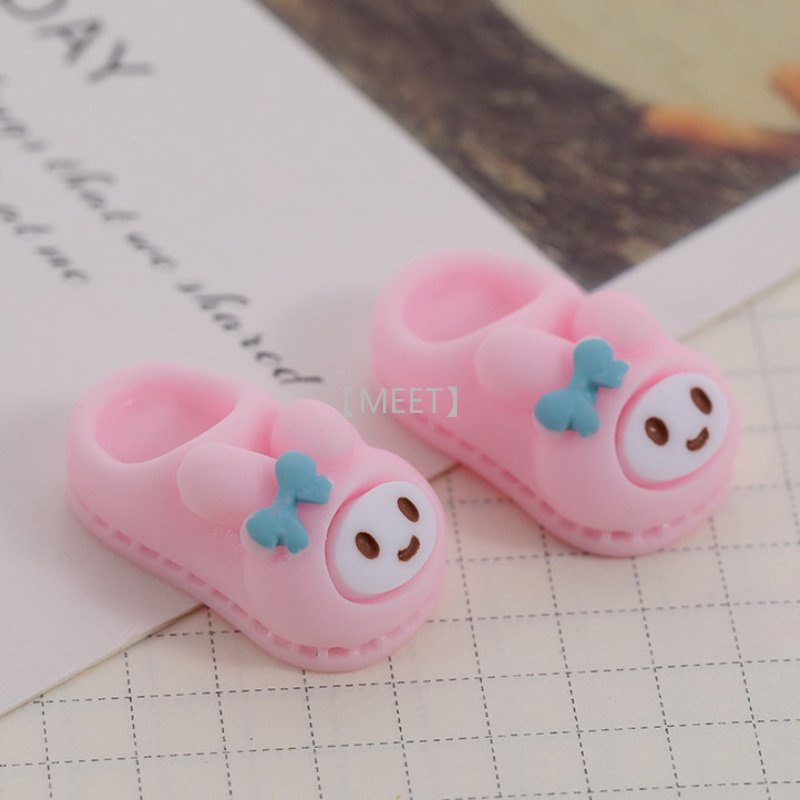 [Met] 1 Chiếc Dép Nhựa Resin Làm Đồ Trang Sức Ba Chiều Hoạt Hình Ba Chiều DIY