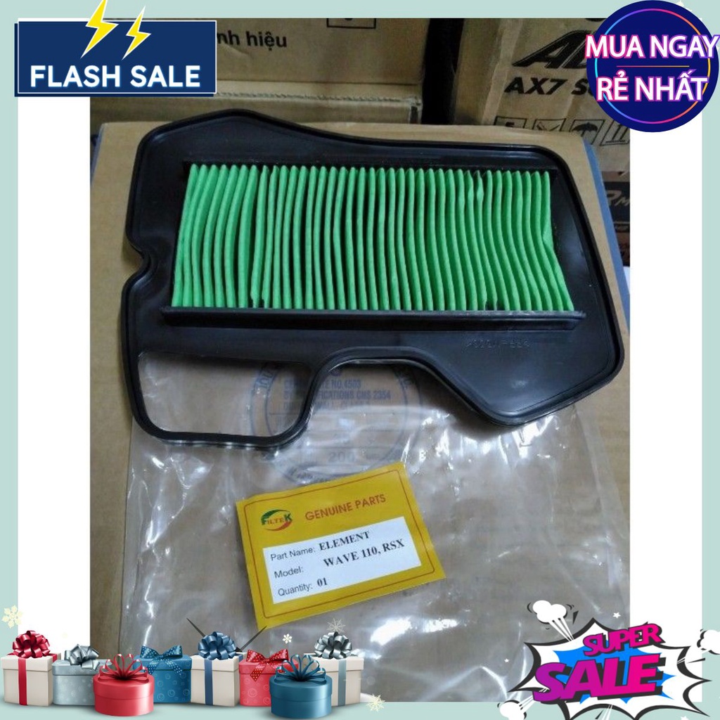 lọc gió Blade, RSX 110, S110 RSV (xăng cơ cho xe máy hãng Honda lọc khí