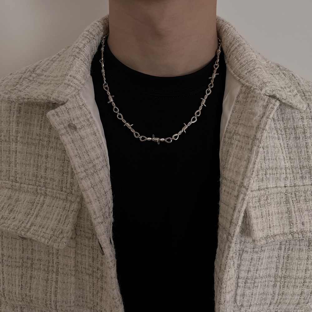 Vòng cổ Gai Phong Cách hip hop punk Cá Tính Cao Cấp Dễ Phối Đồ