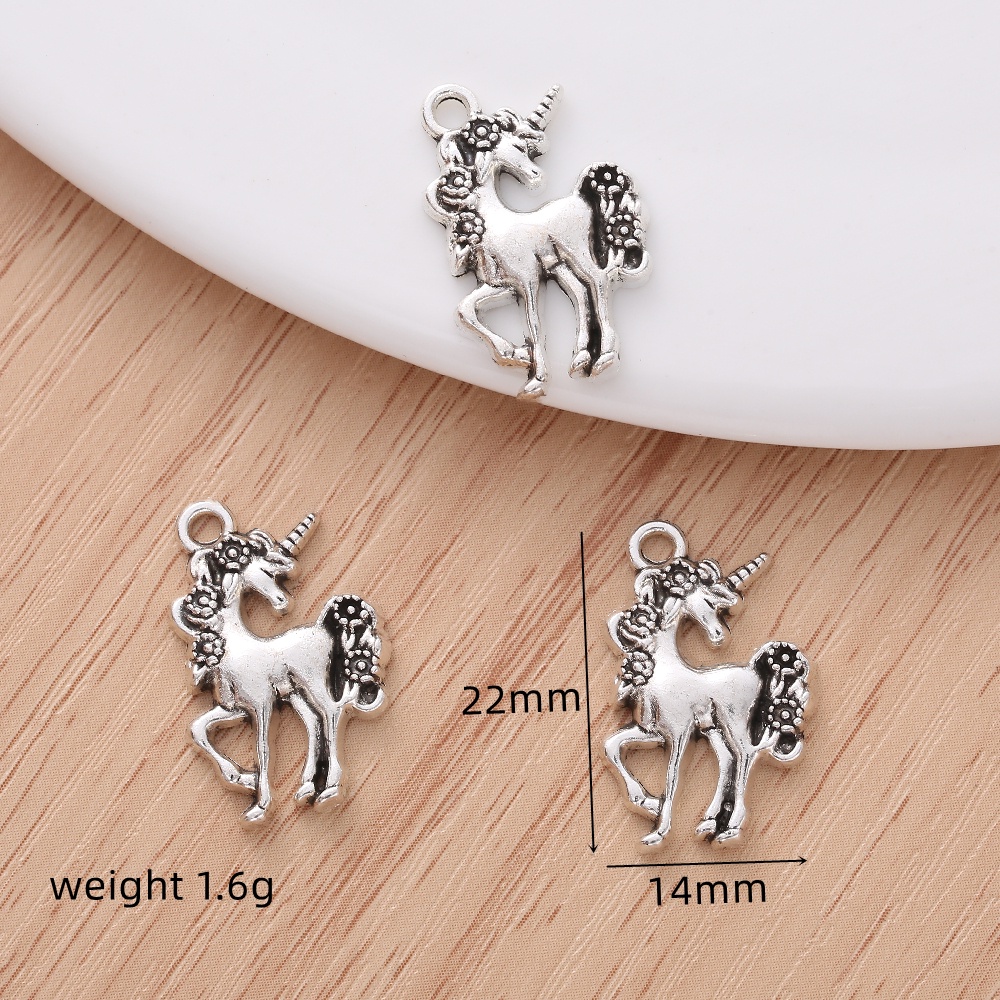 Set 15 Mặt Vòng cổ Hình Ngựa Một Sừng Thời Trang