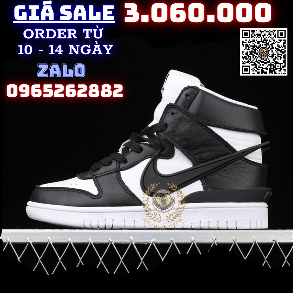 Order 2-3 Tuần + Freeship Giày Outlet Store Sneaker _Ambush x Nike Dunk High "Black" MSP: CU7544-001 ➡️ gaubeostore.shop