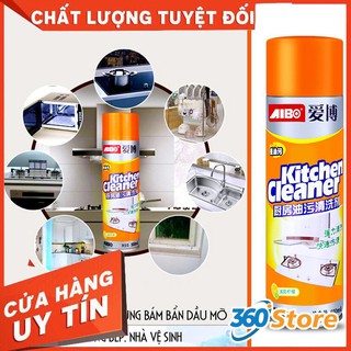 Bình xịt tạo bọt tuyết tẩy rửa bếp siêu sạch kitchen cleaner 500ml màu cam
