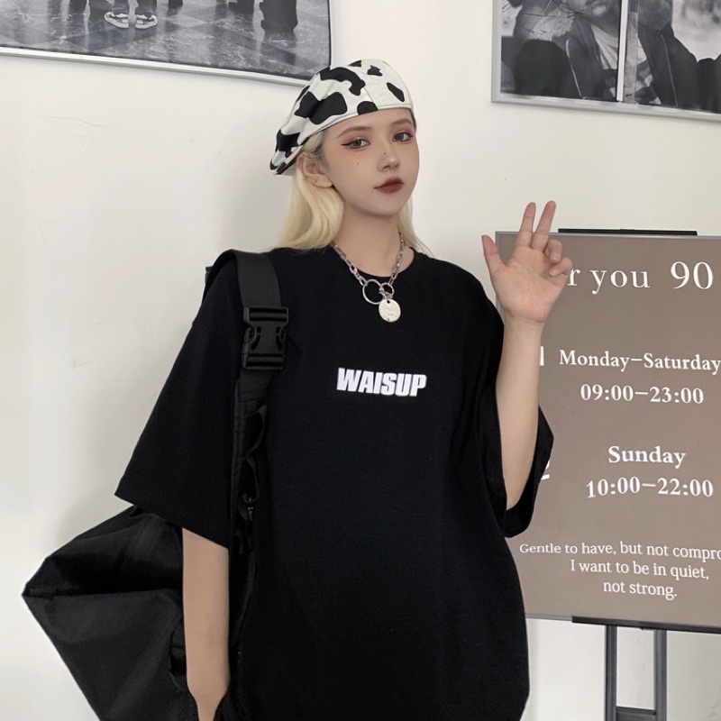 Áo thun tay lỡ, áo phông unisex in hình WAISUP