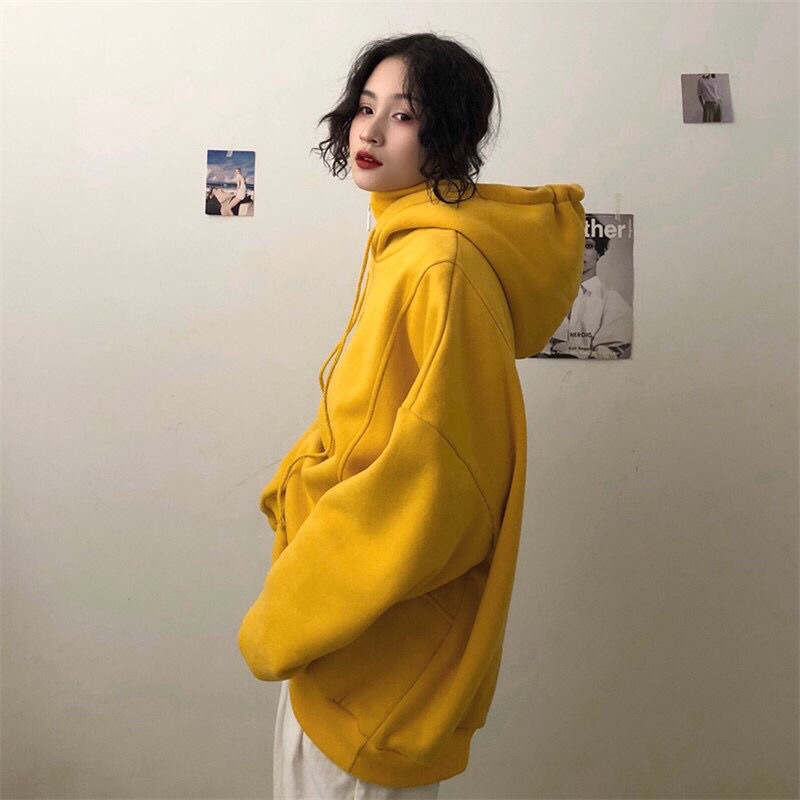 - RẺ VÔ ĐỊCH - ÁO HOODIE NỈ CÓ MŨ, KHOÁ CỔ CHẤT ĐẸP