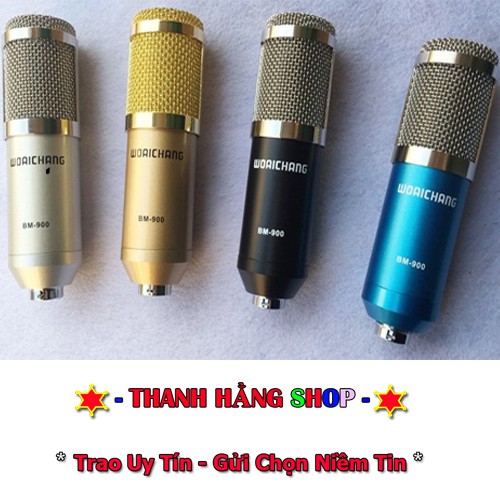 Combo Mic Thu Âm BM900 Sound Card HF-5000 Pro Max II Auto Tune và Full phụ kiện