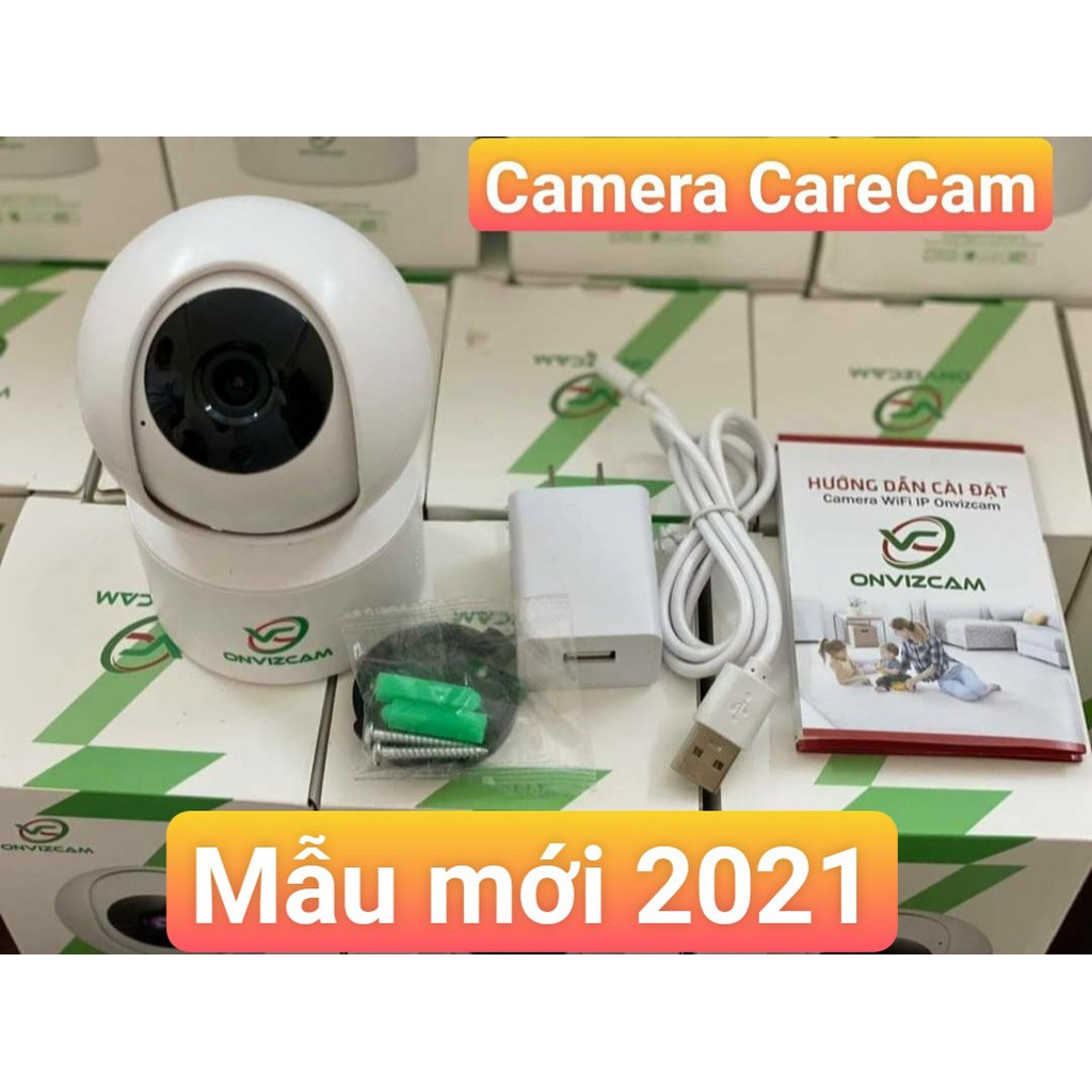 Camera wifi Carecam Phiên bản V5PRO 2.0MP, xoay 360 độ, đàm thoại 2 chiều, báo động chống trộm, app CARECAM PRO | BigBuy360 - bigbuy360.vn