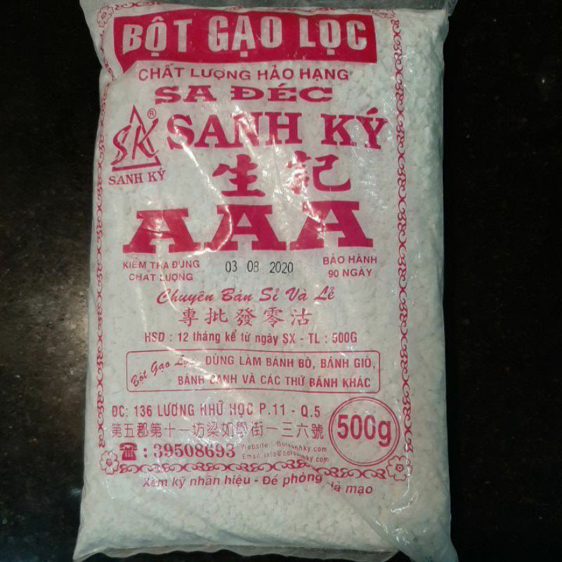 Bột gạo lọc sanh ký 500gram × 2 gói