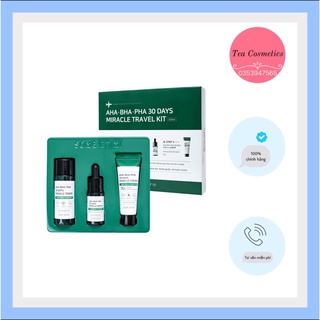 Bộ giảm Mụn Some By Mi AHA-BHA-PHA 30Days Miracle Travel Kit 3 Items