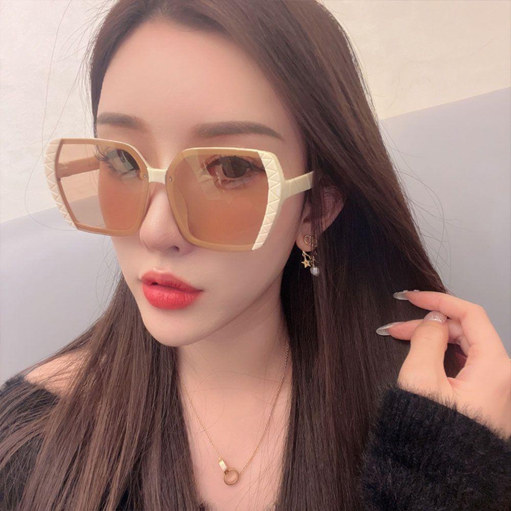 Kính Mát Gọng Vuông Oversize Cổ Điển Thời Trang Cho Nữ