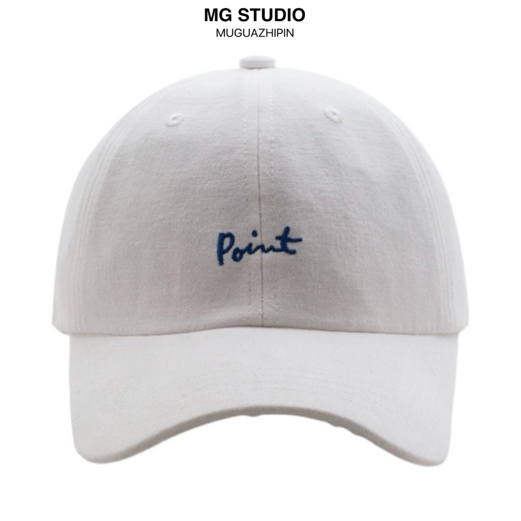  MG STUDIO/“Point” letter embroidered baseball caps