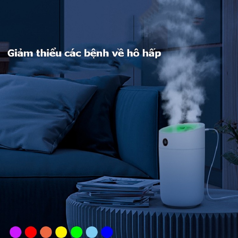 Máy phun sương 3000ml X12 có đèn led báo độ ẩm không khí