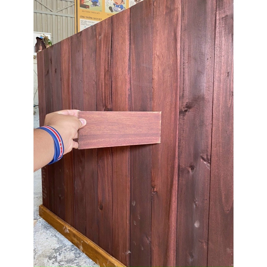 Sơn lau gỗ gốc nước - Bảng màu gỗ Tràm , không cần pha dung môi - Wood Stain TPpaint