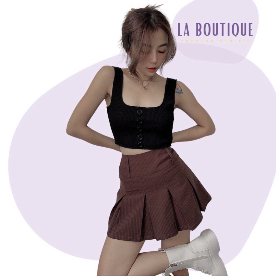 Chân Váy Tennis Xếp Li Xòe Cạp Cao La Boutique | LA BOUTIQUE 2 LA33 | LA BOUTIQUE 2