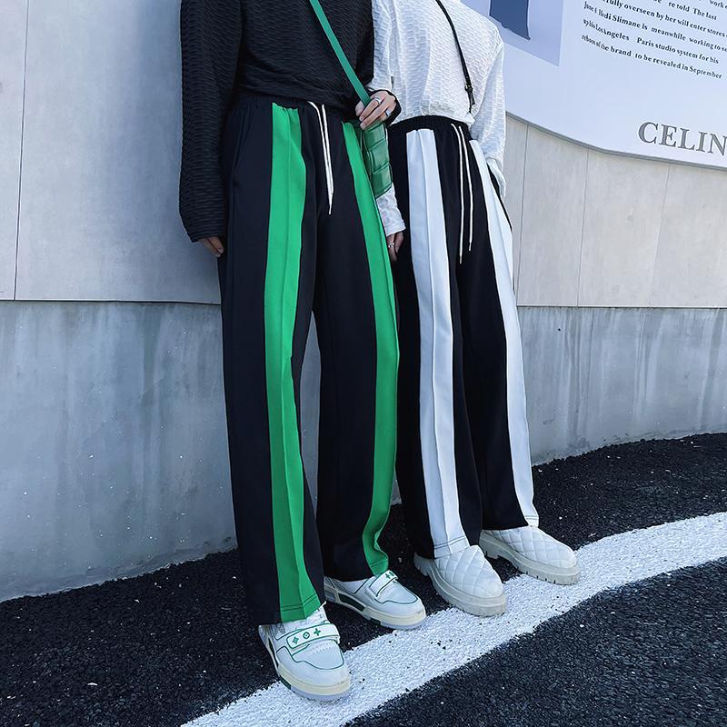 Bộ đồ thể thao áo sweater dáng rộng màu xanh lá phong cách thể thao đường phố cho nam (bán lẻ áo)