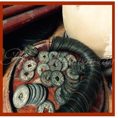 Tiền Xu Đen Âm Dương/2 size