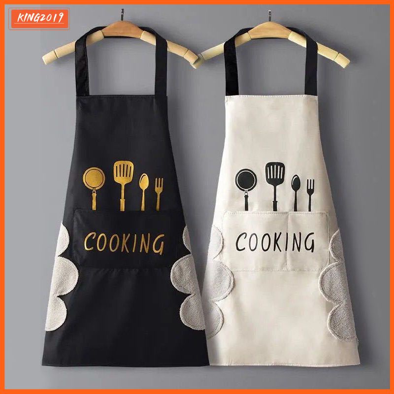 Tạp Dề Nhà Bếp Chống Dầu Và Chống Thấm Nước Nam Giới Trưởng Thành Nam Nữ Cà Phê Làm Quần Áo Có Thể Quét Sạch Tay Tạp Dề