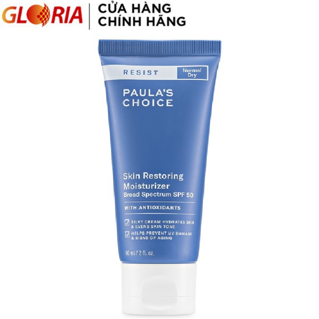 Kem Chống Nắng Chống Lão Hóa Paula’s Choice Resist Skin Restoring Moisturizer SPF 50 60ml