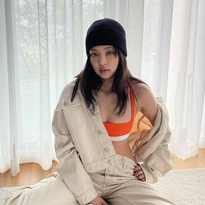 Áo bra thể thao Calvin Klein không gọng màu cam chất lượng