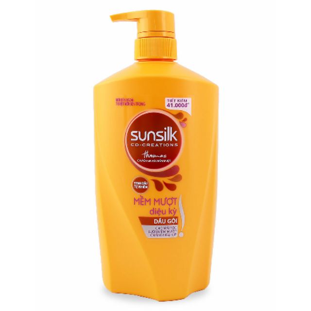 Dầu gội sunsilk 900g đen và vàng