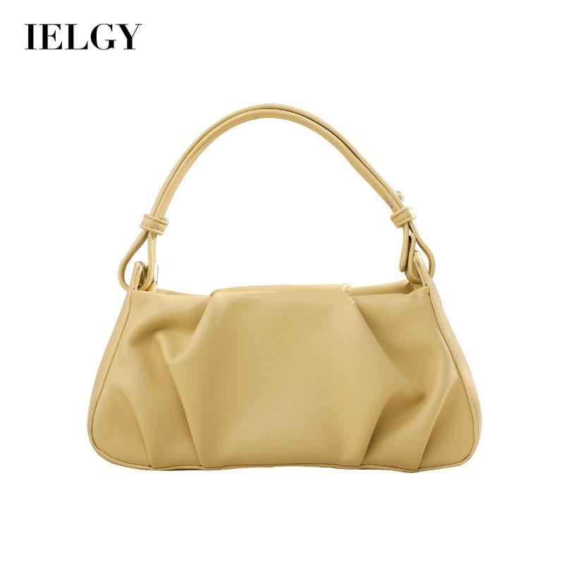 Ielgy Niche Túi Xách Đeo Vai Cầm Tay Hình Đám Mây Thiết Kế Đơn Giản Kiểu Pháp Cho Nữ