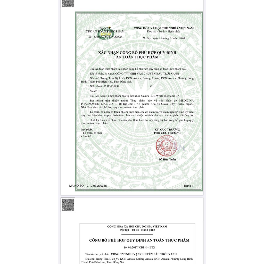 Viên uống giảm nám chuyên sâu Sakura HCL