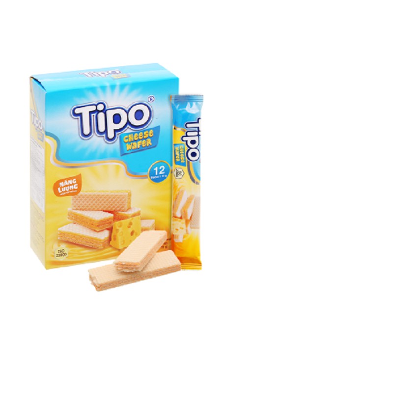 [ EXP:2022-08-22 ] Hộp 20 bánh kem xốp phô mai Tipo (15g x 20 gói)