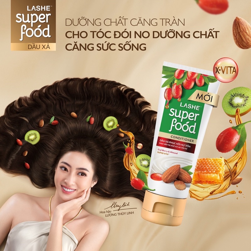 DẦU XẢ LASHE SUPERFOOD 150G PHỤC HỒI HƯ TỔN/ NGĂN GÃY RỤNG TÓC/ KEM XẢ LASHE SUPER FOOD