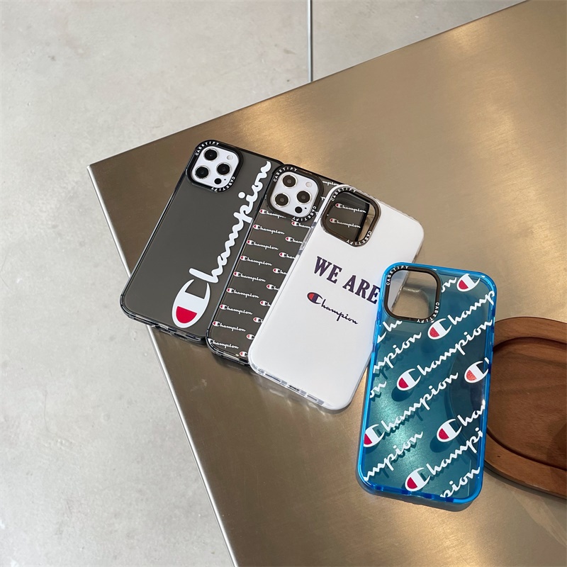 Ốp Điện Thoại Họa Tiết Champion Phong Cách Mới Cho iPhone X XS XR 11 12 13 Pro Max 4